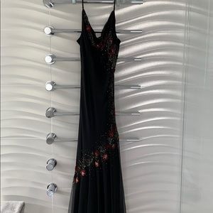 Long mermaid type beaded gown